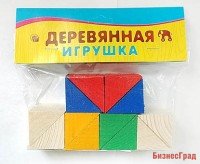 Деревянная игрушка. Развивающий набор "12 треугольников"